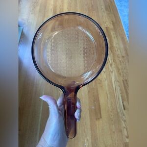 Vintage Corning Visions Amber Pan
